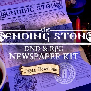 Editable Fantasy Newspaper Kit for DND, TTRPG, RPG – The Sending Stone