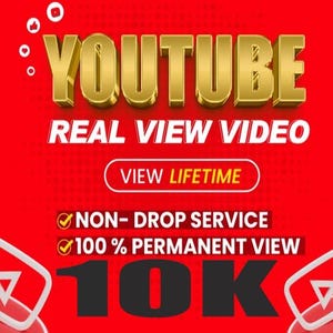 10 000 visningar på YouTube, högkvalitativt, verkligt och aktivt, utan dropp, världen över. Du kan lägga till 1 till 5 videor med leverans inom 3 till 5 dagar.
