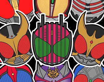 Kamen Rider Heisei Phase 1 Vynil Sticker