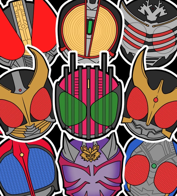 仮面ライダー平成第1期 ビニールステッカー - Etsy 日本