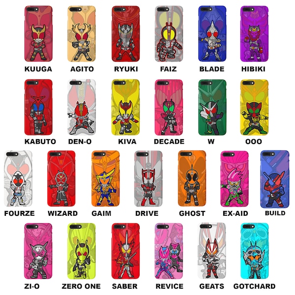 Chibi Rider Phone Case Collection