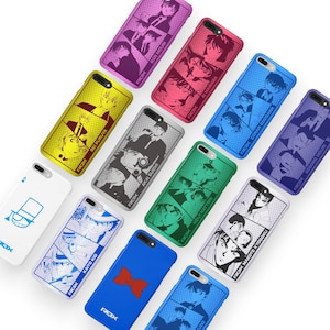 May include: A collection of phone cases in various colors, each featuring anime character illustrations. The cases display characters like Rei Furuya, Ran Mouri, and Kaito Kid. The cases are made of a hard plastic material.