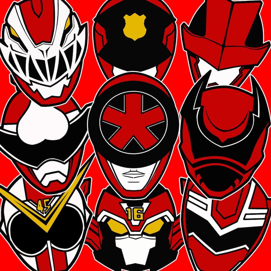 Sentai Warrior Vynil Sticker - Etsy
