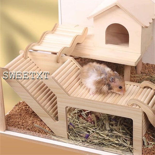 Large Wood Hamster Cage Etsy