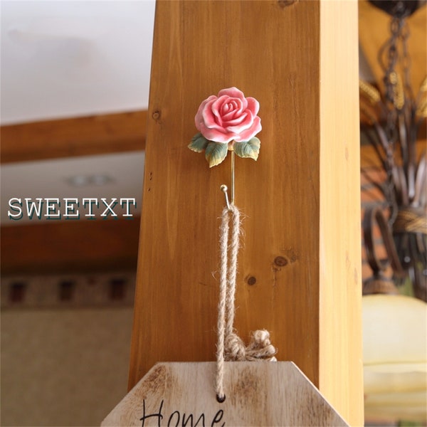 Flower Wall Hook Etsy