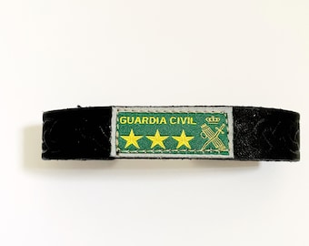 Pulsera Guardia Civil Española, pulsera guardia civil, pulsera negra, pulsera españa, elastica, hombre, mujer, regalo, accesorios, moda