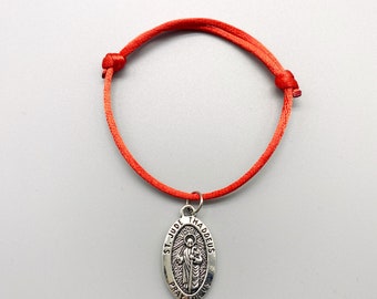 Pulsera San Judas Tadeo patron de lo imposible, pulsera, pulsera judas, regulable, hombre, mujer, regulable, amuleto, suerte, proteccion