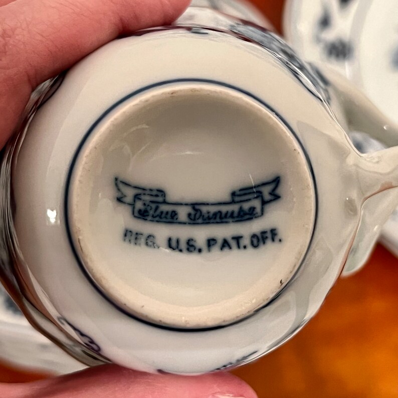 Blue Danube japan Dinnerware Vintage Blue and White China Etsy