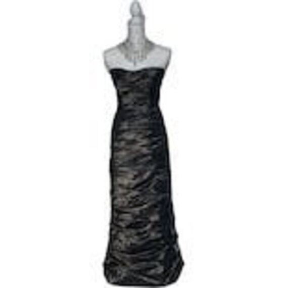 50s Style Strapless Bronze Confection Gown