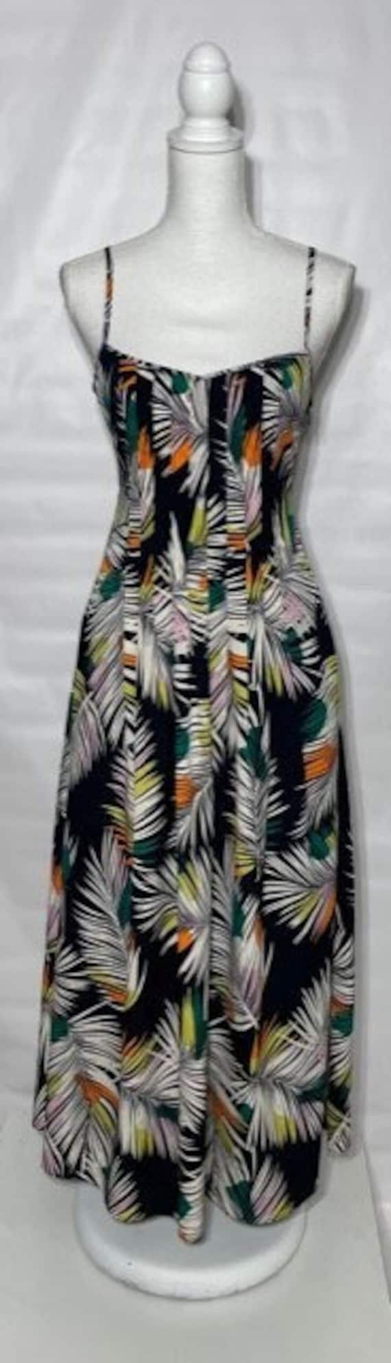 Banana Republic 1990s Multi Colored Palm Print Crepe Chiffon Dress Empire Maxi - Etsy Israel Banana Republic 1990s Multi Colored Palm Print Crepe Chiffon Dress Empire Maxi - Etsy Israel