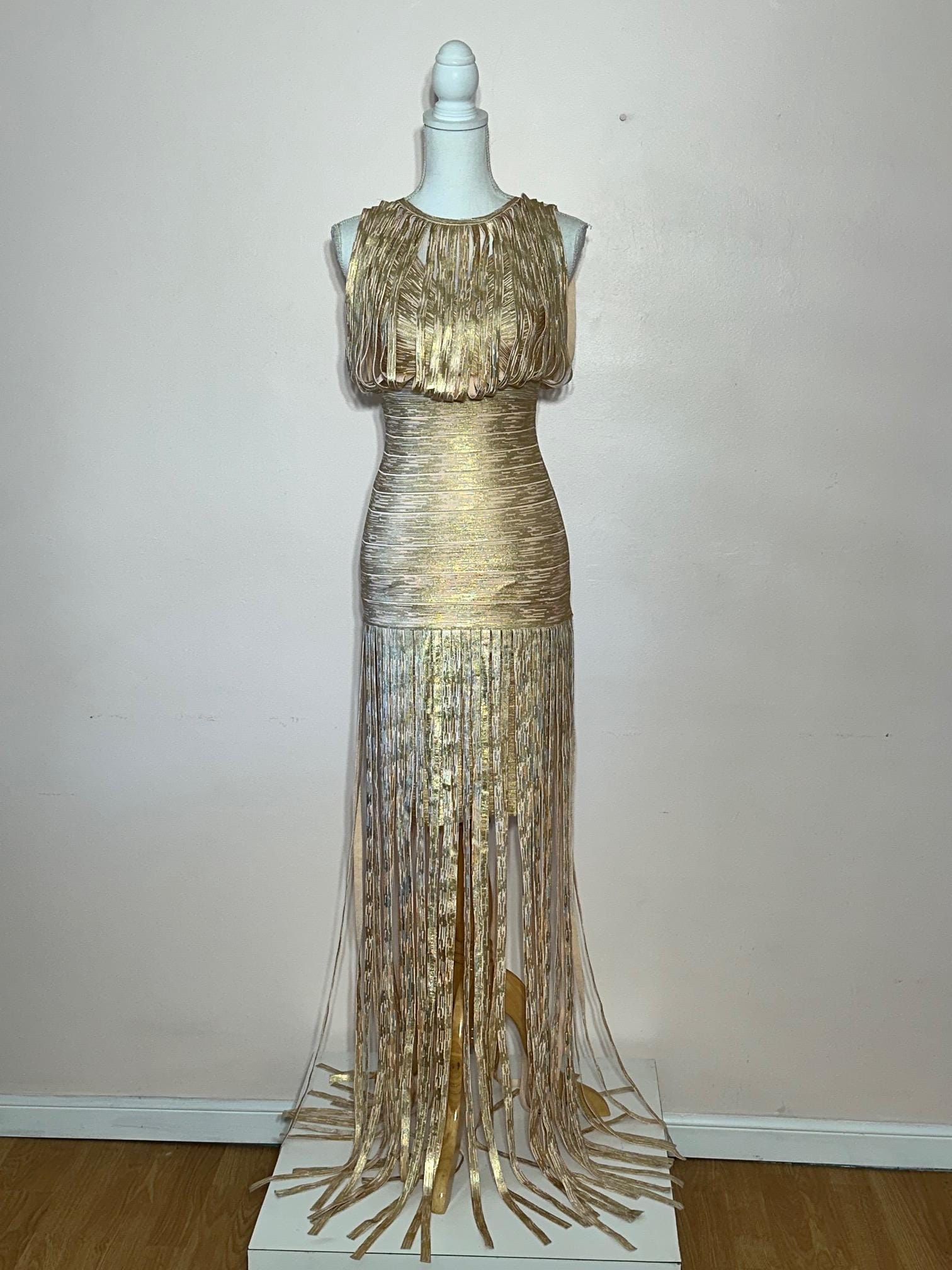 aitana gold dress Black & Gold Tier Mini main image 0