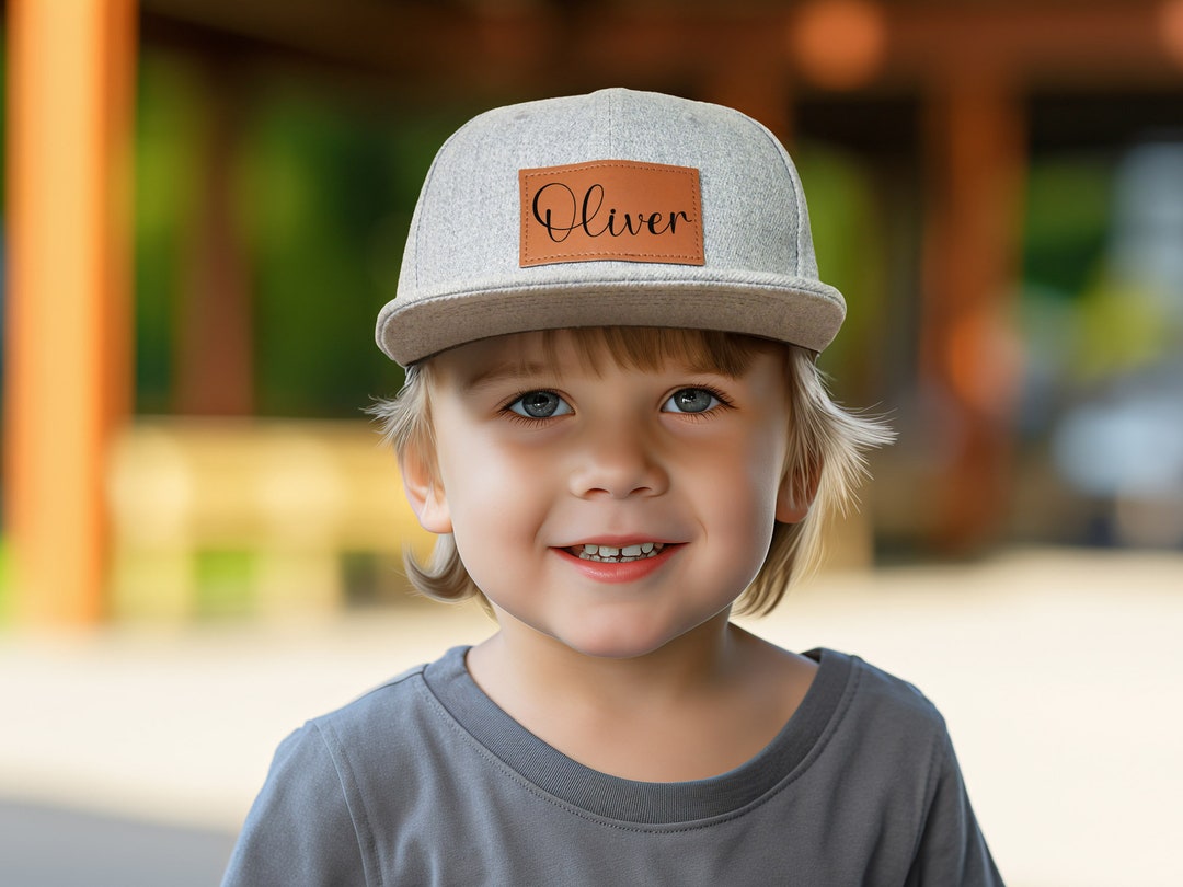 Personalized Toddler Hat,custom Baseball Hat With Name,leather Patch