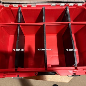 Milwaukee PACKOUT Heavy Duty replacement Dividers. Deep Organizer 48-22-8432