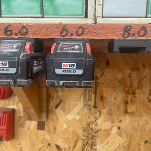 Milwaukee M18 Battery Mount/Holder | Tool Storage Organizer