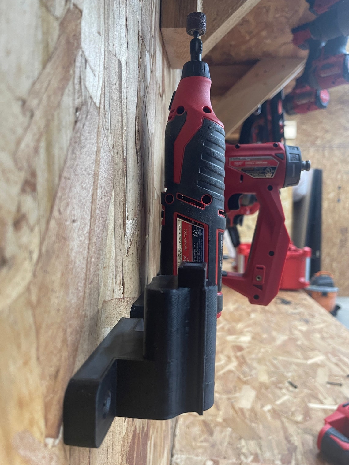 3D Printed Milwaukee M12 Tool Mount / Holder / Hanger – Plastic