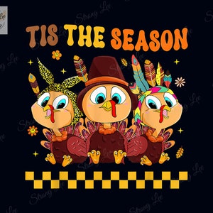 Thankful Grateful Tis The Season Turkey Png, Groovy Hippie  Png, Thanksgiving Day Gifts, Autumn Vibes Png, Thankful Png, Thanksgiving Turkey
