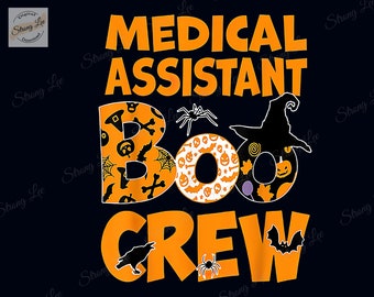Medical Assistant - MA Boo Crew Halloween Png, Medical Assistant Halloween Png, Nurse Print Digital, Boo Crew Png, Happy Halloween Png