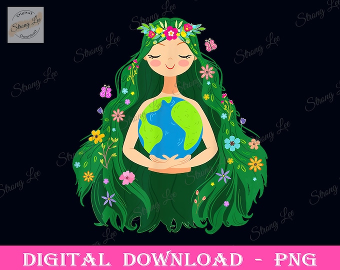 Mother Nature Png, Earth Day Png, Gaia Save Our Planet Png - Etsy Canada