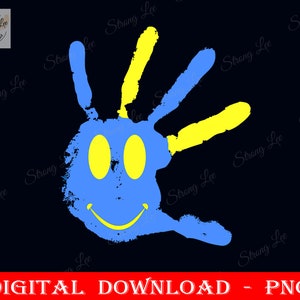Smiley Hand Down Syndrome Awareness Png, Down Syndrome Awareness T21 Day Awareness Png, Sublimation Design, Digital, Descarga instantánea