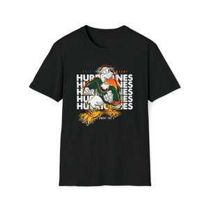 Miami Hurricanes Black Unisex Softstyle T-Shirt