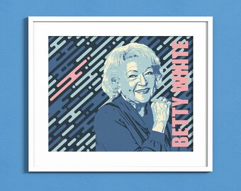 Betty White Commemorative Printable Wall Art