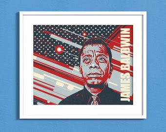 James Baldwin Commemorative Printable Original Wall Art