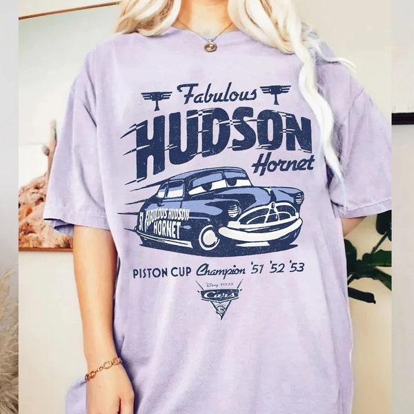 Vintage Doc Hudson Shirt, Disney Cars Shirt, Fabulous Hudson Hornet Shirt, Disney Cars land Shirt, Cars Pixar Piston Cup Champion