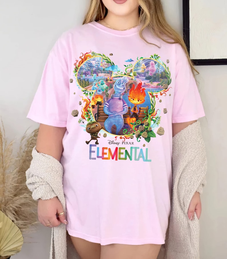 Disney Elemental 2023 Comfort Colors Shirt Disney Pixar - Etsy