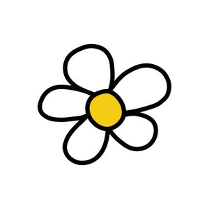 Daisy rétro Png, Svg fleur, Floral, Svg Daisy, printemps Svg, Clipart fleur Daisy, vecteur, fichier Svg pour Cricut, téléchargement numérique, DAISY