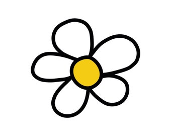 Retro Daisy Png, Flor Svg, Floral Svg, Daisy Svg, Primavera Svg, Daisy Flower Clipart, Vector, Archivo Svg para Cricut, Descarga Digital, DAISY