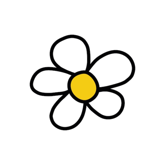 ❁ Daisy ❁ページ Daisy Flower Svg, Daisy Png File, Retro Daisy SVG, - Etsy