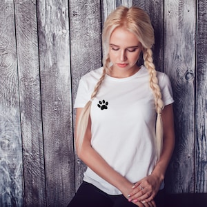 Paw Svg, Svg de patte de chat, Svg de patte de chien, patte d'animal de compagnie svg, Svg de patte d'animal, Silhouette ou Cricut, impression de patte fichiers SVG coupe, Tshirt numérique, conception de tasse
