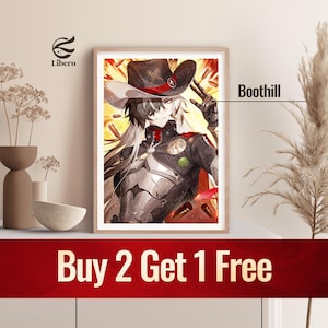Boothill Poster | Honkai: Star Rail Poster | Fan Art Print | Anime Poster | Anime Gift for Bedroom | Gift For Boyfriend or Girlfriend