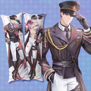 Caleb Body Pillow : Love and Deepspace Fan-Made 2 Way Tricot Male Character Dakimakura(CASE ONLY)