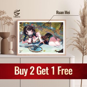 Ruan Mei Poster | Honkai: Star Rail Poster | Fan Art Print | Anime Poster | Anime Gift for Bedroom | Gift For Boyfriend or Girlfriend