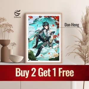 Dan Heng Poster | Honkai: Star Rail Poster | Fan Art Print | Anime Poster | Anime Gift for Bedroom | Gift For Boyfriend or Girlfriend