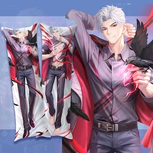 Sylus Body Pillow : Love and Deepspace Fan-Made 2 Way Tricot Male Character Dakimakura(CASE ONLY)