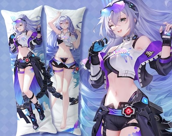 NOWA poszewka na poduszkę Dakimakura Silver Wolf – poszewka na poduszkę HSR Anime – idealna poszewka zamienna (różne rozmiary)