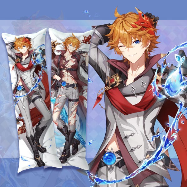 Childe Dakimakura Cover – Genshin Impact Anime Body Pillowcase (Multiple Sizes, Double-Sided)
