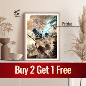 Feixiao Poster | Honkai: Star Rail Poster | Fan Art Print | Anime Poster | Anime Gift for Bedroom | Gift For Boyfriend or Girlfriend
