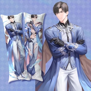 Zayne Body Pillow : Love and Deepspace Fan-Made 2 Way Tricot Male Character Dakimakura(CASE ONLY)