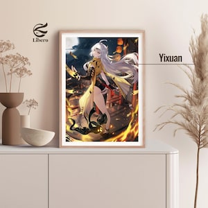 Yixuan Poster |Zenless Zone Zero Poster | Fan Art Print | Anime Poster | Anime Gift for Bedroom | Gift For Boyfriend or Girlfriend