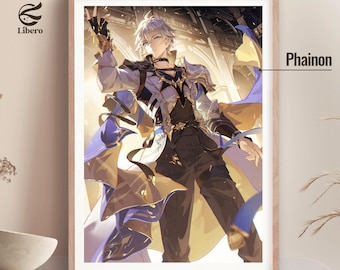 Phainon Poster | Honkai: Star Rail Poster | Fan Art Print | Anime Poster | Anime Gift for Bedroom | Gift For Boyfriend or Girlfriend