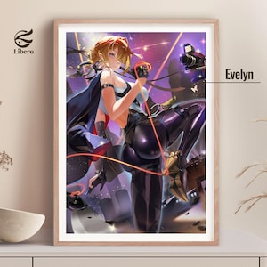 Evelyn Poster |Zenless Zone Zero Poster | Fan Art Print | Anime Poster | Anime Gift for Bedroom | Gift For Boyfriend or Girlfriend