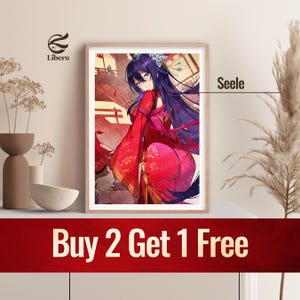 Seele Poster | Honkai: Star Rail Poster | Fan Art Print | Anime Poster | Anime Gift for Bedroom | Gift For Boyfriend or Girlfriend