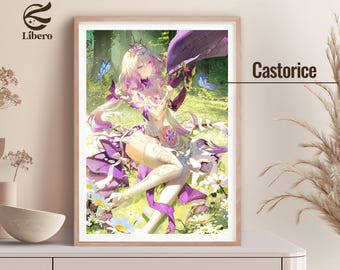Castorice Poster | Honkai: Star Rail Poster | Fan Art Print | Anime Poster | Anime Gift for Bedroom | Gift For Boyfriend or Girlfriend