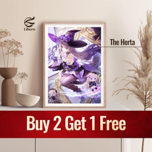 The Herta Poster | Honkai: Star Rail Poster | Fan Art Print | Anime Poster | Anime Gift for Bedroom | Gift For Boyfriend or Girlfriend