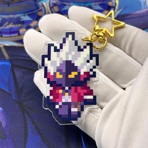 ZZZ Pixel Keychain, Zenless Zone Zero Acrylic Charm, Anime Game Gift & Collectible