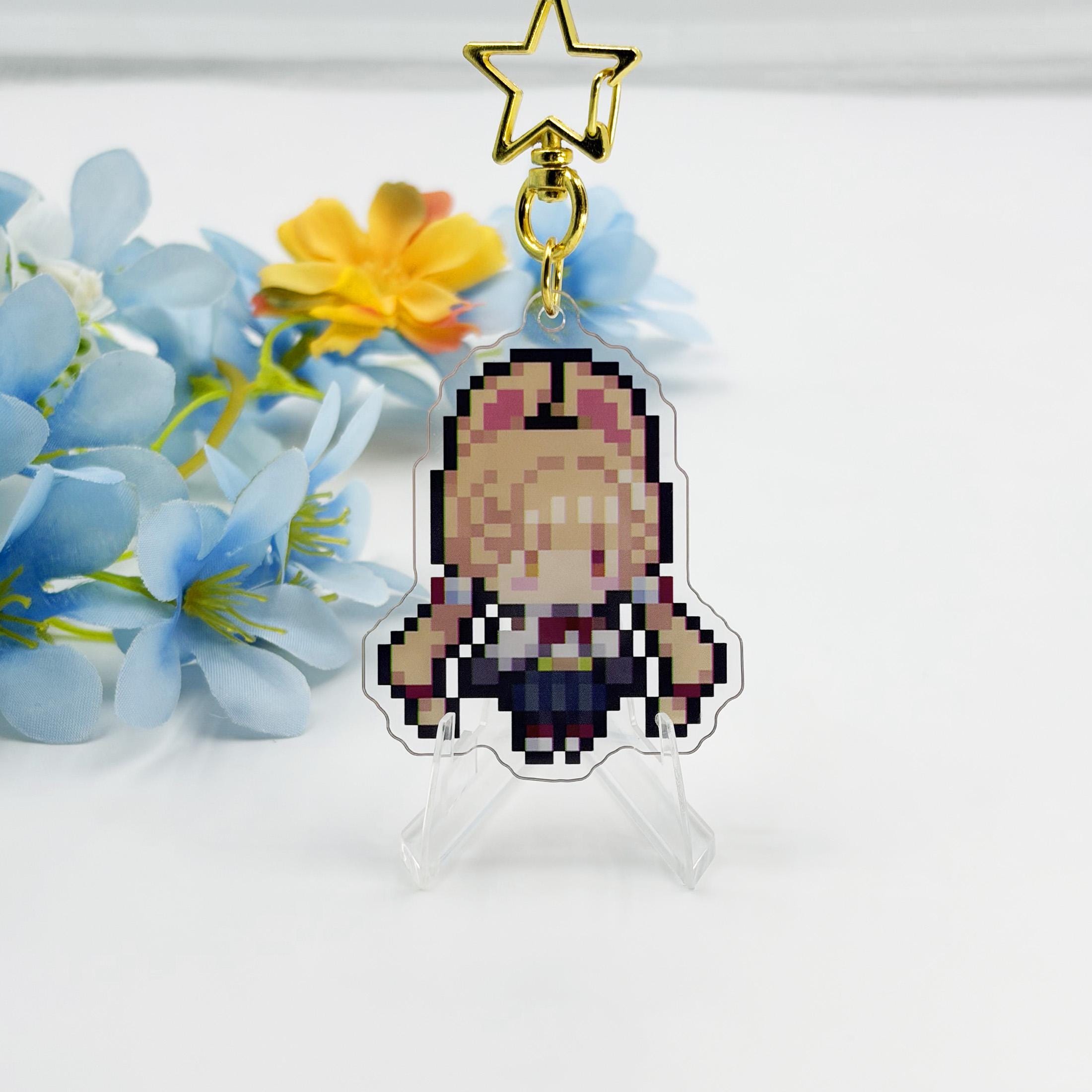 zzz ジィーズ キーリング keyring Zenless Zone Zero Character Pixel Keychain, ZZZ Inspired Acrylic