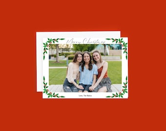 Christmas Photo Card | Holiday Photo Cards | Family Photo Cards | Merry Christmas Card | Photo Holiday Cards | Holiday Invitations| Editable